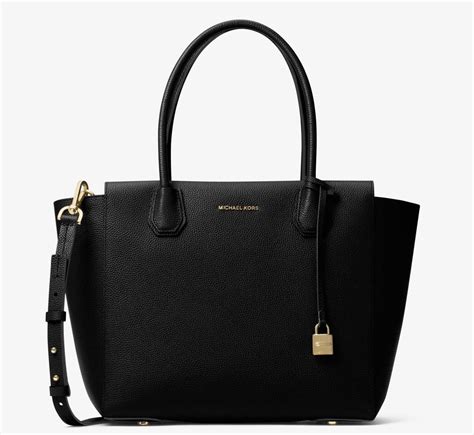 michael michael kors mercer large satchel black 